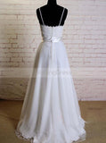 Beach Wedding Dress,Boho Bridal Dress,Casual Wedding Dress with Straps,WD00304