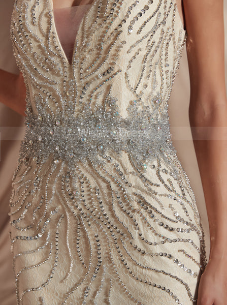 Beaded Evening Dresses,Luxurious Prom Dress,PD00417