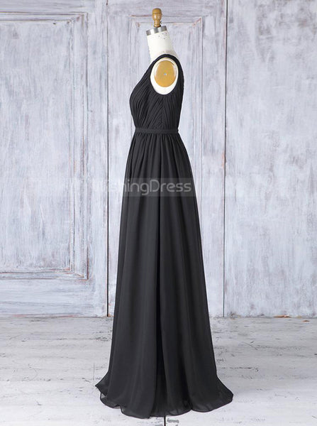 Black Bridesmaid Dresses,Romantic Bridesmaid Dress,Alluring Mother Dress,BD00350