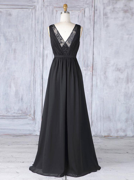 Black Bridesmaid Dresses,Romantic Bridesmaid Dress,Alluring Mother Dress,BD00350