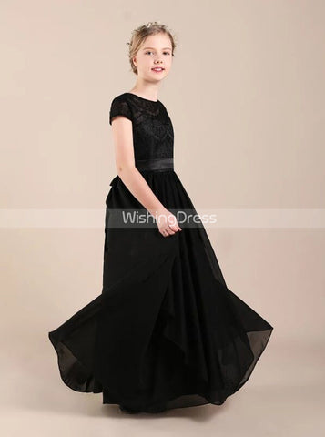 products/black-chiffon-junior-bridesmaid-dress-elegant-junior-bridesmaid-dress-with-sleeves-jb00051-1.jpg