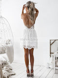 Black Cocktail Dresses,Lace Cocktail Dress,Sexy Cocktail Dress,Lace Up Cocktail Dress,CD00042