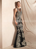 Black Evening Dresses,Formal Lace Prom Dress,PD00413