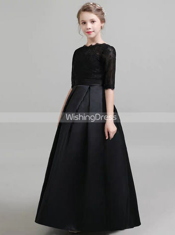 products/black-formal-kids-party-dresses-fall-satin-junior-bridesmaid-dress-with-sleeves-jb00065.jpg