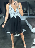 Black Homecoming Dresses,Little Black Dress,Homecoming Dress with Straps,Short Party Dress,HC00003