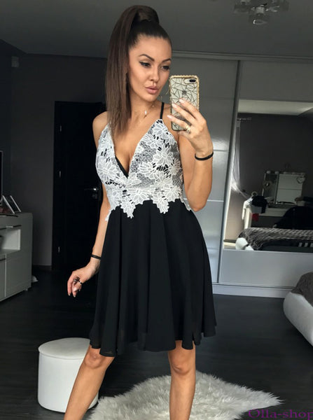 Black Homecoming Dresses,Little Black Dress,Homecoming Dress with Straps,Short Party Dress,HC00003