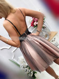 Black Pink Homecoming Dresses,Short Birthday Dress,HC00208