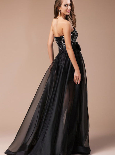 Black Prom Dresses,Sweetheart Prom Dress,Prom Dress for Teens,Long Prom Dress,PD00284