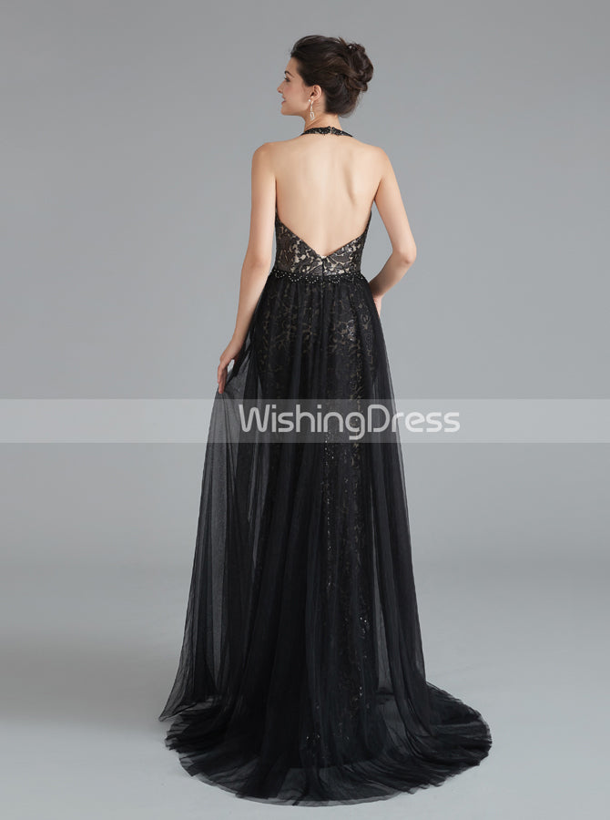 Black Sheath Evening Dress with Tulle Overskirt,Halter Prom Dresses,Fitted Homecoming Dress,HC00199 Black Sheath Evening Dress with Tulle Overskirt,Halter Prom Dresses,Fitted Homecoming Dress,HC00199