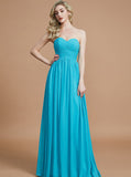 Blue Bridesmaid Dresses,Sweetheart Bridesmaid Dress,Long Bridesmaid Dress,BD00254