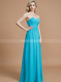 Blue Bridesmaid Dresses,Sweetheart Bridesmaid Dress,Long Bridesmaid Dress,BD00254