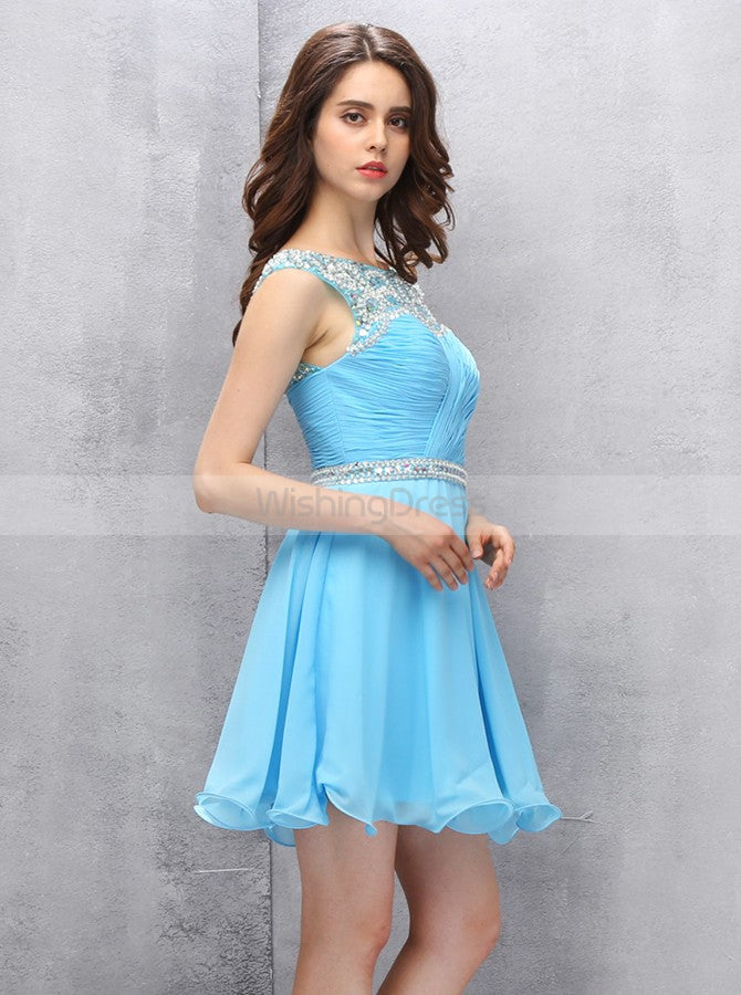 Blue Homecoming Dresses,Short Homecoming Dress,Freshman Homecoming Dre