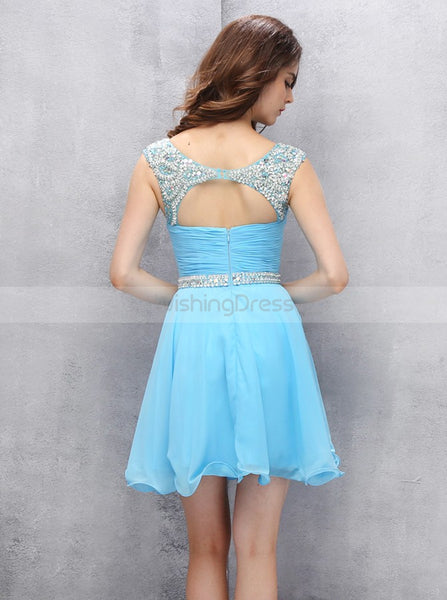 Blue Homecoming Dresses,Short Homecoming Dress,Freshman Homecoming Dress,HC00067
