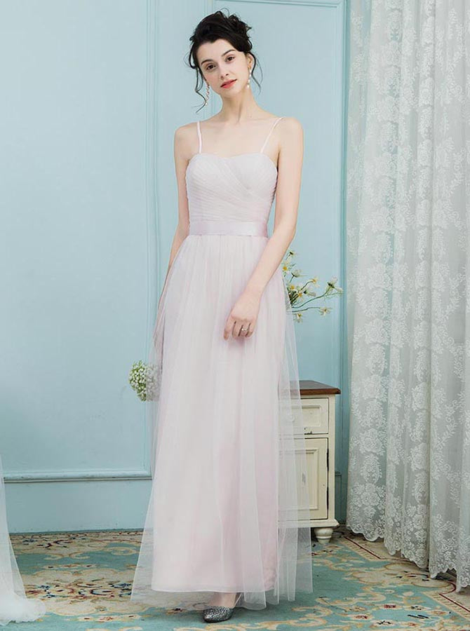 Blush Bridesmaid Dresses,Tulle Long Bridesmaid Dress,Spaghetti Straps Bridesmaid Dress,BD00220, US26W / Dark Navy Blush Bridesmaid Dresses,Tulle Long Bridesmaid Dress,Spaghetti Straps Bridesmaid Dress,BD00220, US26W / Dark Navy