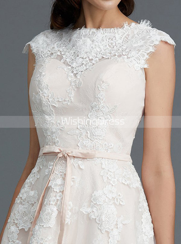 white christmas dresses Blush Wedding Dresses,Knee Length Wedding Dress,Vintage Wedding Dress,