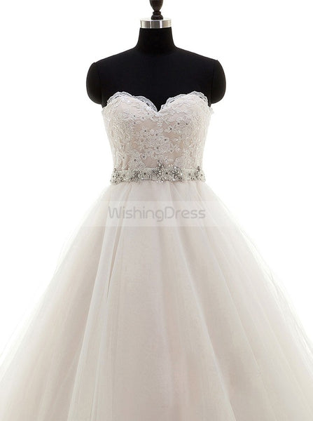 Blush Wedding Gowns,Strapless Wedding Dress,Classic Wedding Dress,Pregnant Wedding Dress,WD00227