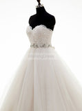 Blush Wedding Gowns,Strapless Wedding Dress,Classic Wedding Dress,Pregnant Wedding Dress,WD00227