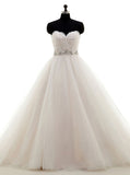 Blush Wedding Gowns,Strapless Wedding Dress,Classic Wedding Dress,Pregnant Wedding Dress,WD00227