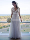 Boho Wedding Dress,Destination Wedding Dress,Beach Wedding Dress,Modest Bridal Dress,WD00113