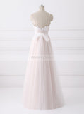 Boho Wedding Dresses,Long Bridal Dress,Beach Wedding Dress,Colored Bridal Dress,WD00234
