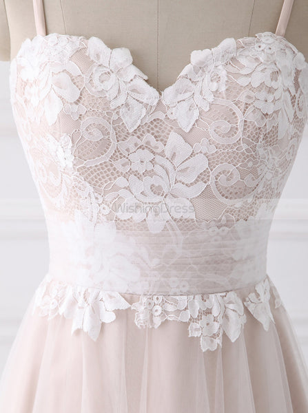 Boho Wedding Dresses,Long Bridal Dress,Beach Wedding Dress,Colored Bridal Dress,WD00234