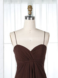 Brown Bridesmaid Dresses,Empire Waist Bridesmaid Dress,Long Bridesmaid Dress,BD00320