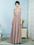 Brown Mother of the Bride Dresses,Elegant Mother of the Bride Dress,Long Mother Dress,MD00012