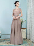 Brown Mother of the Bride Dresses,Elegant Mother of the Bride Dress,Long Mother Dress,MD00012