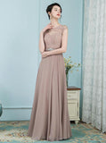 Brown Mother of the Bride Dresses,Elegant Mother of the Bride Dress,Long Mother Dress,MD00012