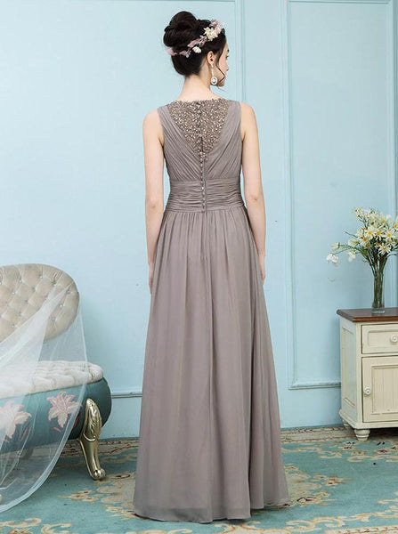 Brown Mother of the Bride Dresses,Long Mother Dress,Modern Mother of the Bride Dress,MD00014