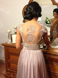 Burgundy Bridesmaid Dress,Chiffon Bridesmaid Dress,Long Bridesmaid Dress,BD00183