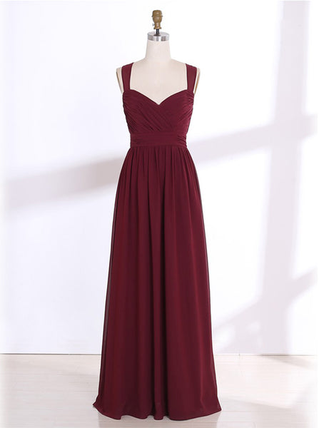 Burgundy Bridesmaid Dress,Chiffon Long Bridesmaid Dress,Strappy Bridesmaid Dress,BD00131, US4 / Dark Navy Burgundy Bridesmaid Dress,Chiffon Long Bridesmaid Dress,Strappy Bridesmaid Dress,BD00131, US4 / Dark Navy