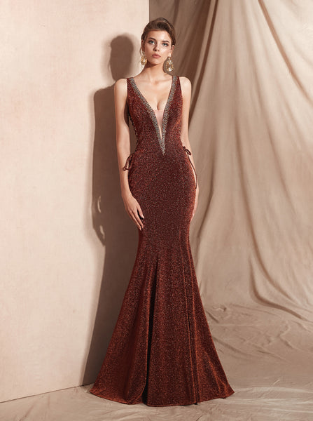 Burgundy Fitted Prom Dresses,Gorgeous Evening Dress,PD00409