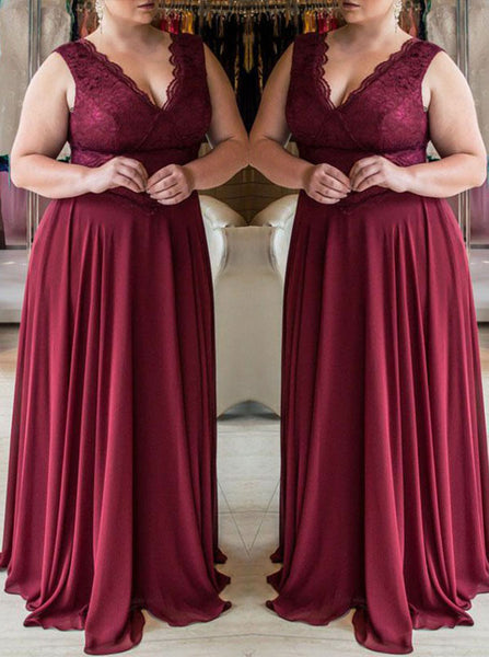 Burgundy Plus Size Prom Dresses,Elegant Plus Size Prom Dress,Long Plus Size Under 200,PD00249
