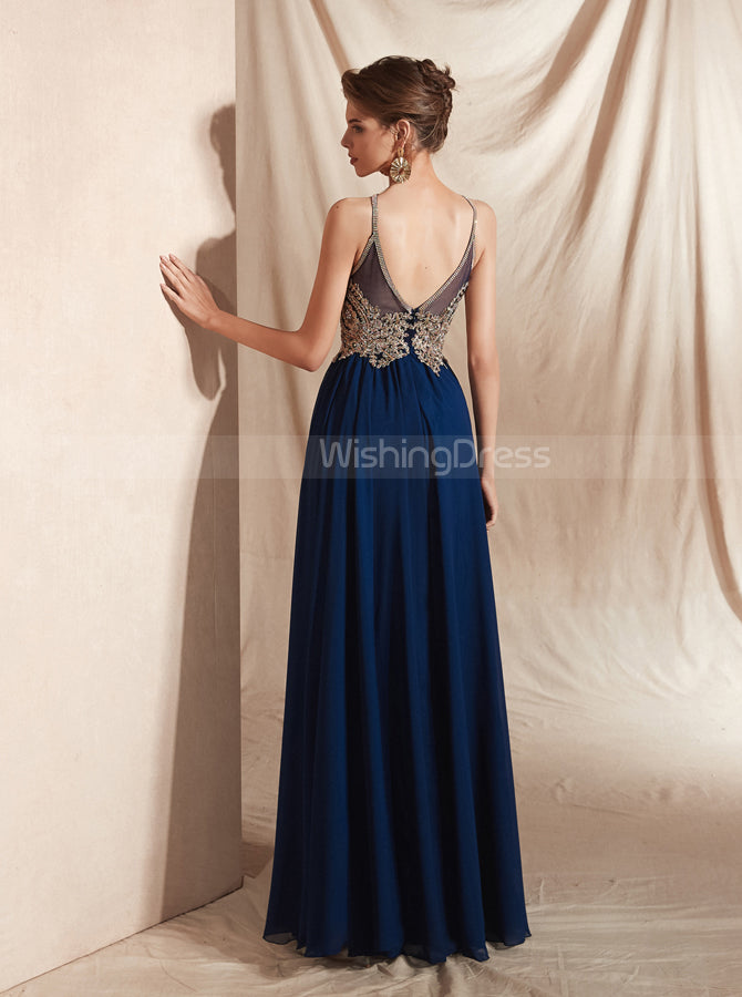 Chiffon Prom Dresses,Elegant Prom Dresses for Teens,PD00415, US4 / Royal Blue Chiffon Prom Dresses,Elegant Prom Dresses for Teens,PD00415, US4 / Royal Blue