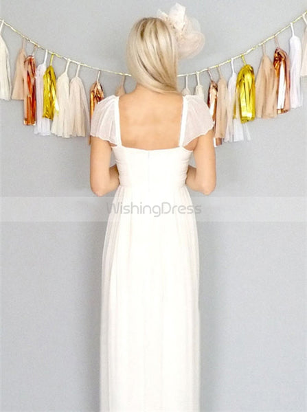 Chiffon Wedding Dresses,Beach Wedding Dress,Pregnant Wedding Dress,WD00137
