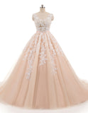 Classic Wedding Dresses,Lace Bridal Gown,Princess Wedding Dress,WD00311