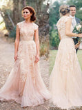 Colored Wedding Dresses,Lace Wedding Dress,Vintage Wedding Dress,Long Wedding Dress,WD00221