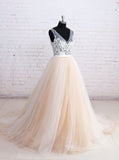 Colored Wedding Dresses,Tulle Wedding Dress,Princess Wedding Dress,WD00173