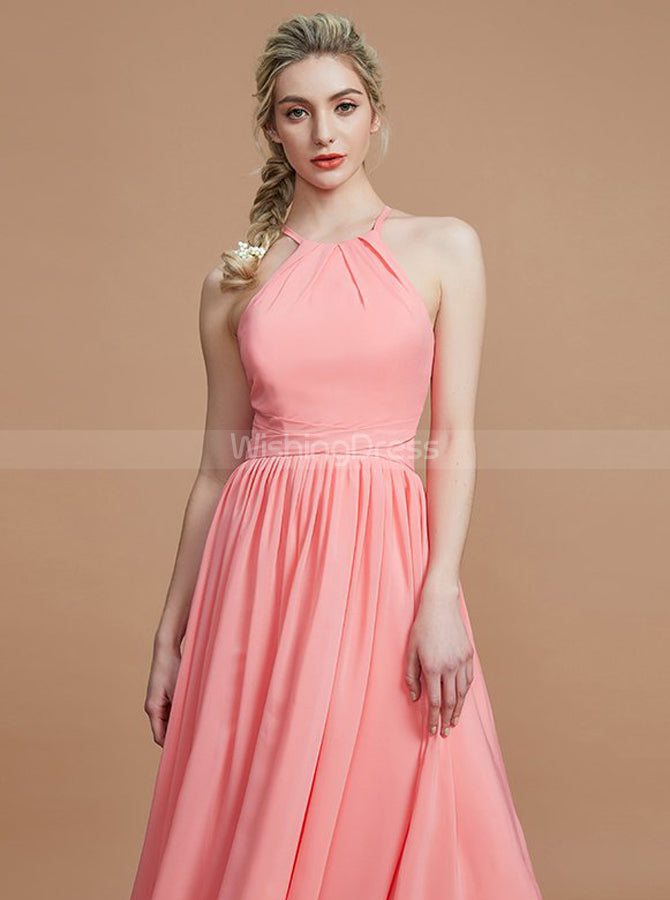 Coral Bridesmaid Dresses,High Low Bridesmaid Dress,Simple Bridesmaid D - Wishingdress Coral Bridesmaid Dresses,High Low Bridesmaid Dress,Simple Bridesmaid D - Wishingdress