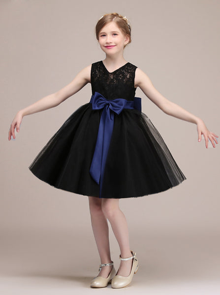 Cute Flower Girl Dress,Short Junior Bridesmaid Dress,JB00040