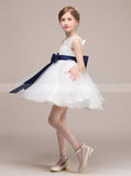 Cute Flower Girl Dress,Short Junior Bridesmaid Dress,JB00040