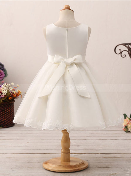Cute Flower Girl Dresses,Knee Length Flower Girl Dress,Tulle Flower Girl Dress,FD00057