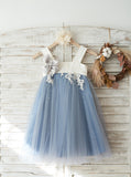Cute Flower Girl Dresses,Tulle Tutu Dress, Flower Girl Dress with Straps,FD00083