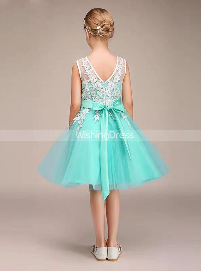 Cute Kids Party Dresses,Short Junior Bridesmaid Dress,JB00070, J6 / Skyblue Cute Kids Party Dresses,Short Junior Bridesmaid Dress,JB00070, J6 / Skyblue