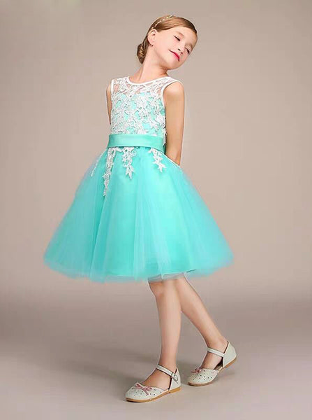 Cute Kids Party Dresses,Short Junior Bridesmaid Dress,JB00070