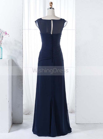 products/dark-navy-bridesmaid-dress-chiffon-long-bridesmaid-dress-ruffled-bridesmaid-dress-bd00080-3.jpg