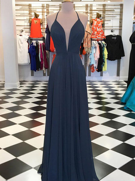 Dark Navy Bridesmaid Dress,Lace Up Bridesmaid Dress,Chiffon Bridesmaid Dress,BD00200, US16W / Red Dark Navy Bridesmaid Dress,Lace Up Bridesmaid Dress,Chiffon Bridesmaid Dress,BD00200, US16W / Red