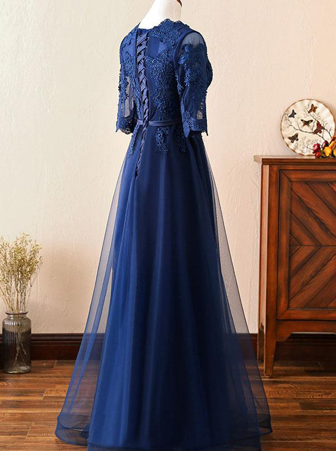 dark blue dresses bridesmaid KissProm Sky Corset Cutout Long Formal Dress with Slit, Sky Blue / Custom Size Dark blue long prom dress Azazie Maksim