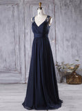 Dark Navy Bridesmaid Dresses,Gorgeous Bridesmaid Dress,BD00352